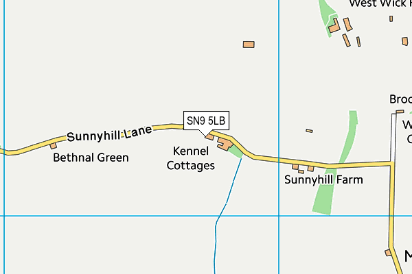 SN9 5LB map - OS VectorMap District (Ordnance Survey)