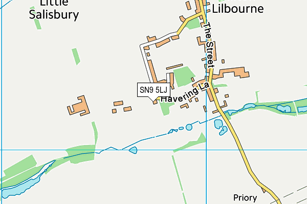 SN9 5LJ map - OS VectorMap District (Ordnance Survey)