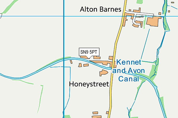 SN9 5PT map - OS VectorMap District (Ordnance Survey)