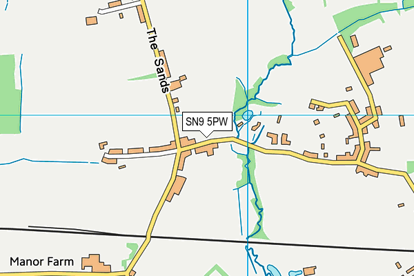 SN9 5PW map - OS VectorMap District (Ordnance Survey)