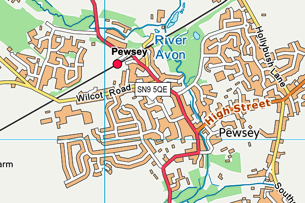 SN9 5QE map - OS VectorMap District (Ordnance Survey)