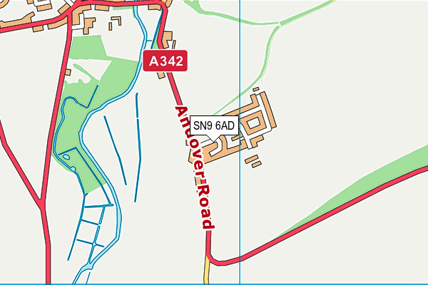 SN9 6AD map - OS VectorMap District (Ordnance Survey)