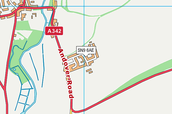 SN9 6AE map - OS VectorMap District (Ordnance Survey)