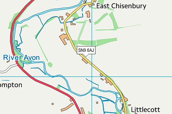 SN9 6AJ map - OS VectorMap District (Ordnance Survey)