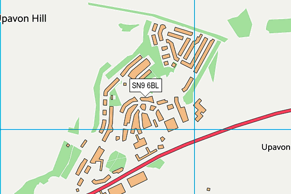 SN9 6BL map - OS VectorMap District (Ordnance Survey)