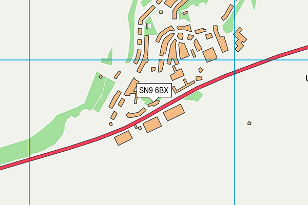 SN9 6BX map - OS VectorMap District (Ordnance Survey)