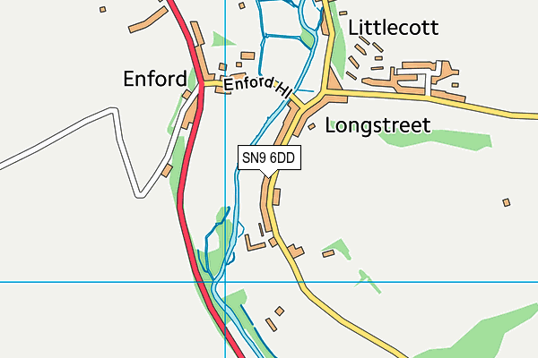 Enford Village Hall & Recreation Ground map (SN9 6DD) - OS VectorMap District (Ordnance Survey)
