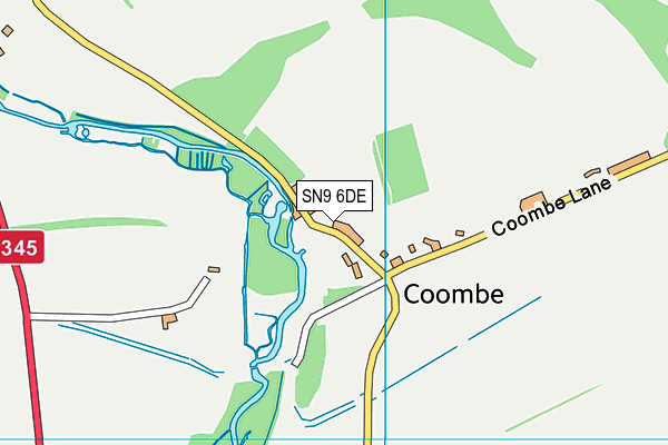 SN9 6DE map - OS VectorMap District (Ordnance Survey)