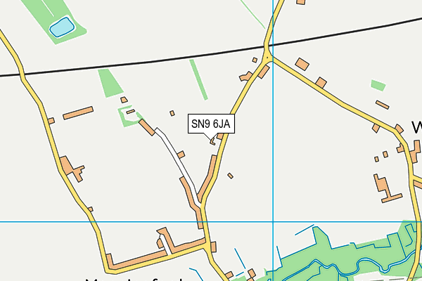 SN9 6JA map - OS VectorMap District (Ordnance Survey)