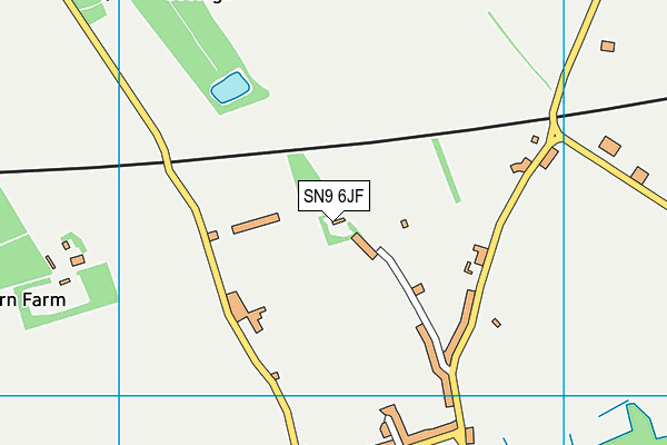 SN9 6JF map - OS VectorMap District (Ordnance Survey)