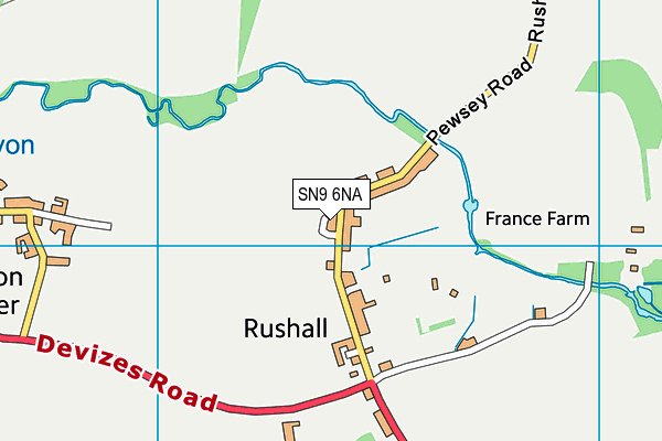 SN9 6NA map - OS VectorMap District (Ordnance Survey)