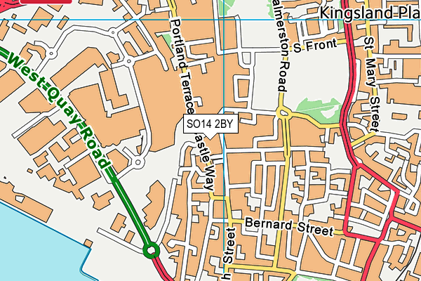 The Gym Group (Southampton Central) map (SO14 2BY) - OS VectorMap District (Ordnance Survey)
