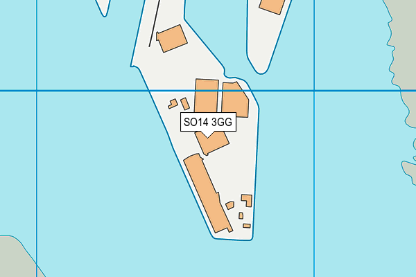 SO14 3GG map - OS VectorMap District (Ordnance Survey)