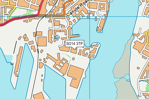 SO14 3TP map - OS VectorMap District (Ordnance Survey)