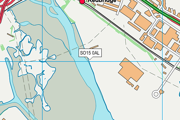 SO15 0AL map - OS VectorMap District (Ordnance Survey)