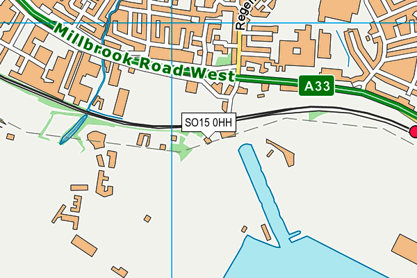 SO15 0HH map - OS VectorMap District (Ordnance Survey)