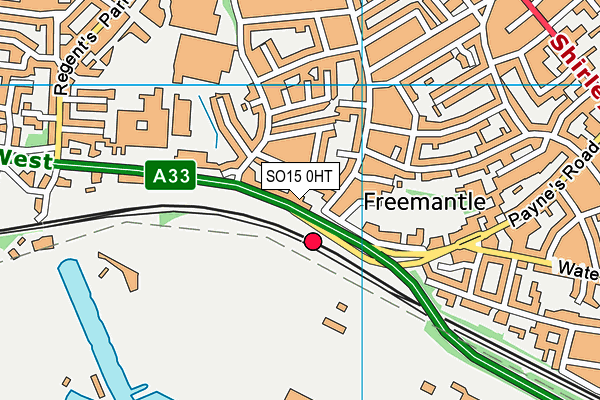 SO15 0HT map - OS VectorMap District (Ordnance Survey)