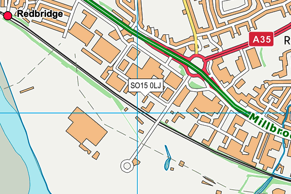 SO15 0LJ map - OS VectorMap District (Ordnance Survey)