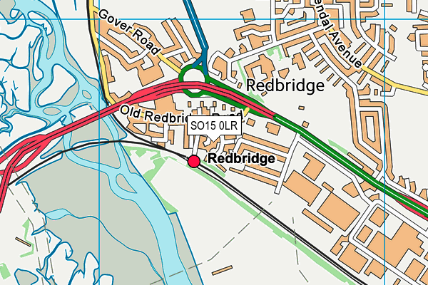 SO15 0LR map - OS VectorMap District (Ordnance Survey)