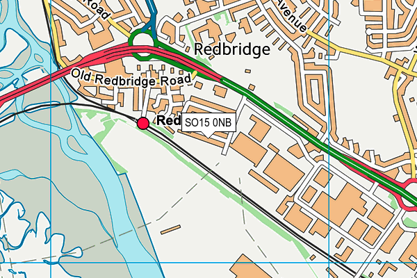 SO15 0NB map - OS VectorMap District (Ordnance Survey)