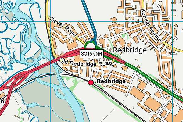 SO15 0NH map - OS VectorMap District (Ordnance Survey)