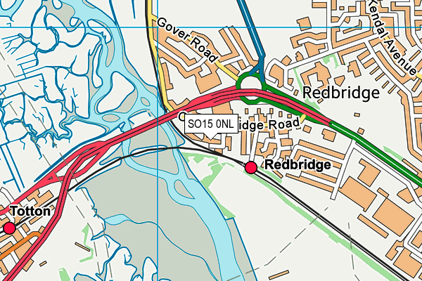 SO15 0NL map - OS VectorMap District (Ordnance Survey)