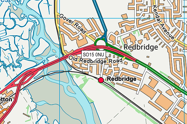 SO15 0NU map - OS VectorMap District (Ordnance Survey)