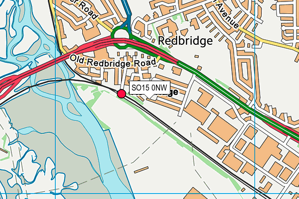 SO15 0NW map - OS VectorMap District (Ordnance Survey)