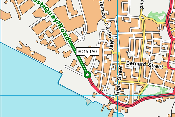 Grand Harbour Hotel map (SO15 1AG) - OS VectorMap District (Ordnance Survey)