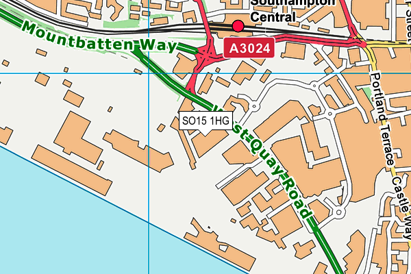 SO15 1HG map - OS VectorMap District (Ordnance Survey)