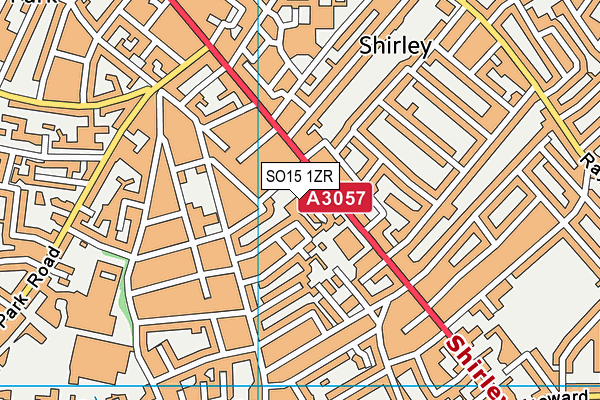 SO15 1ZR map - OS VectorMap District (Ordnance Survey)