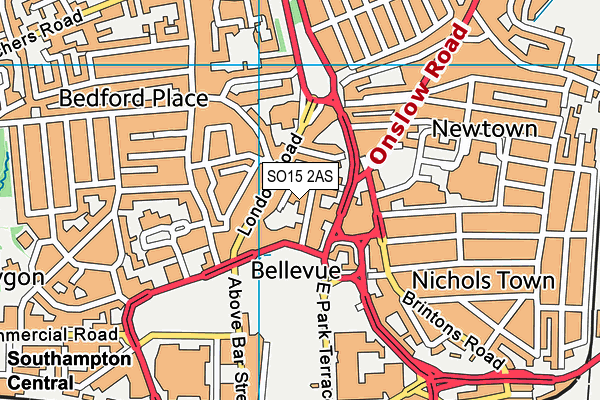 SO15 2AS map - OS VectorMap District (Ordnance Survey)