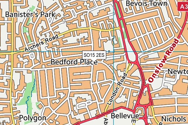 Map of LIFE EFFECT CHIROPRACTIC (SOUTHAMPTON) LIMITED at district scale