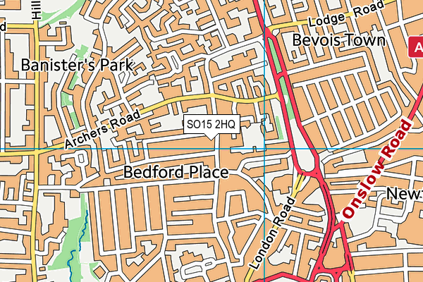 SO15 2HQ map - OS VectorMap District (Ordnance Survey)