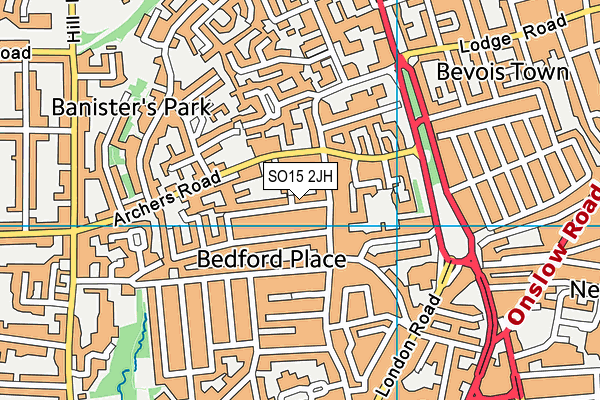 SO15 2JH map - OS VectorMap District (Ordnance Survey)