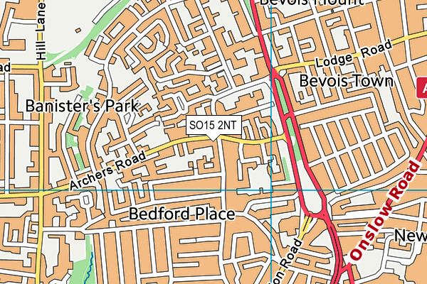 SO15 2NT map - OS VectorMap District (Ordnance Survey)