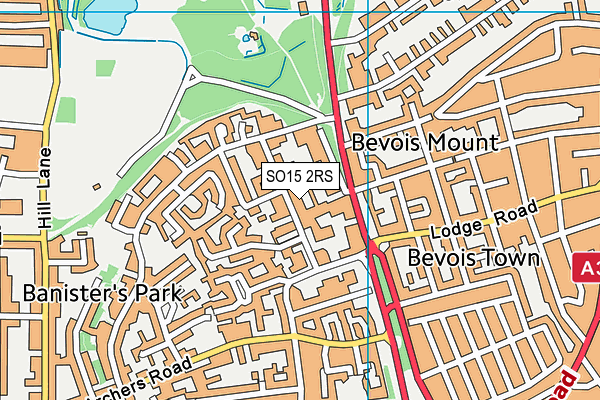 SO15 2RS map - OS VectorMap District (Ordnance Survey)