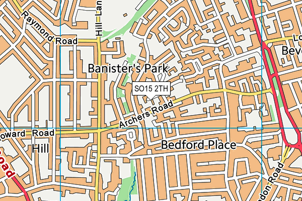 SO15 2TH map - OS VectorMap District (Ordnance Survey)