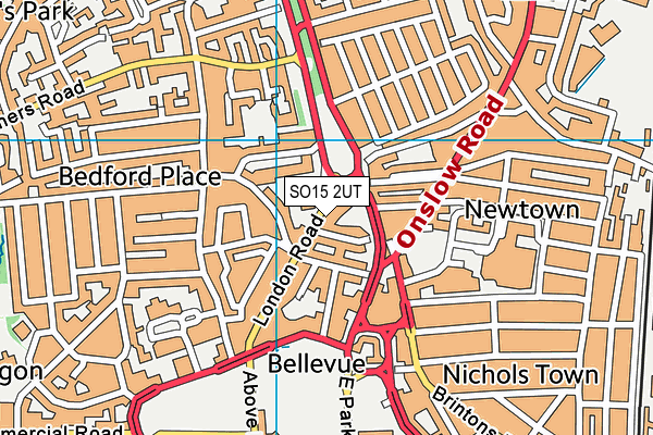 SO15 2UT map - OS VectorMap District (Ordnance Survey)