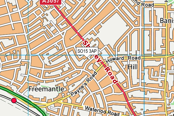 SO15 3AP map - OS VectorMap District (Ordnance Survey)