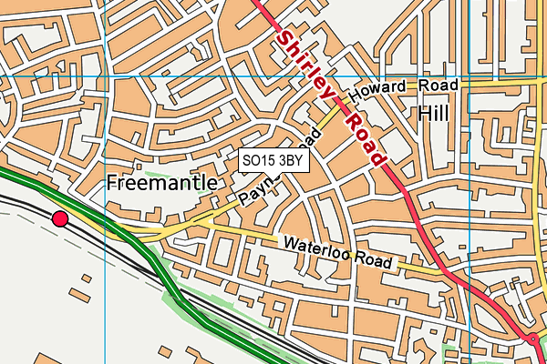 SO15 3BY map - OS VectorMap District (Ordnance Survey)