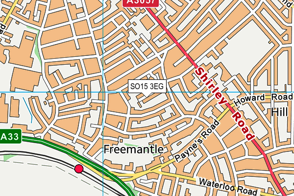 SO15 3EG map - OS VectorMap District (Ordnance Survey)