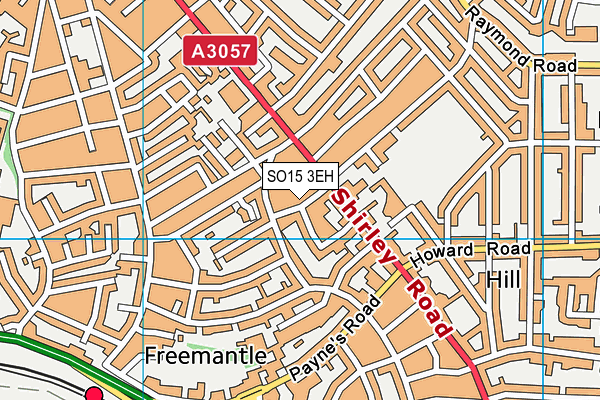 SO15 3EH map - OS VectorMap District (Ordnance Survey)