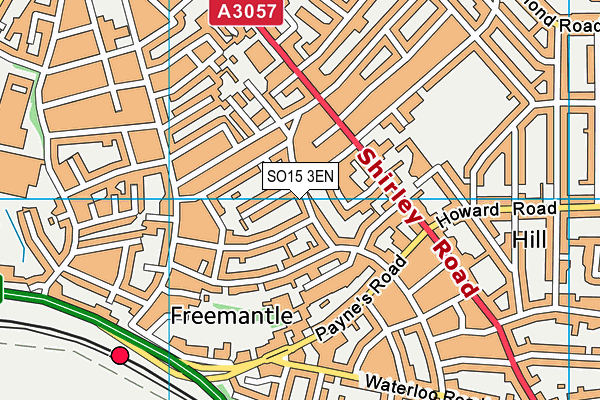 SO15 3EN map - OS VectorMap District (Ordnance Survey)