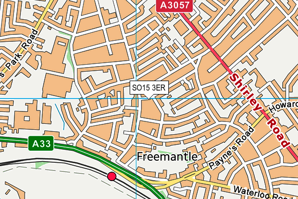 SO15 3ER map - OS VectorMap District (Ordnance Survey)