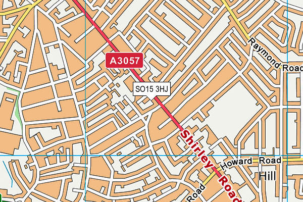 SO15 3HJ map - OS VectorMap District (Ordnance Survey)