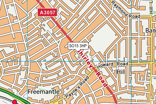 SO15 3HP map - OS VectorMap District (Ordnance Survey)