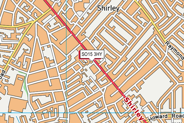The Gym Group (Southampton Shirley) map (SO15 3HY) - OS VectorMap District (Ordnance Survey)