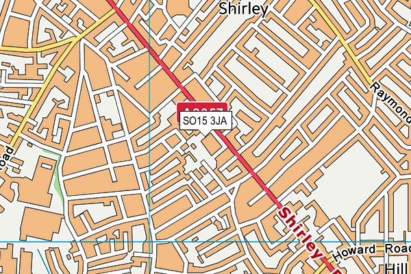 SO15 3JA map - OS VectorMap District (Ordnance Survey)