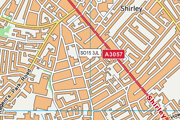 SO15 3JL map - OS VectorMap District (Ordnance Survey)